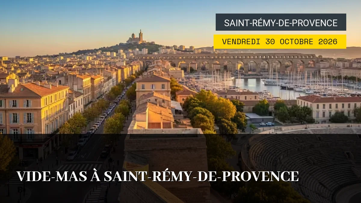 Affiche de l'événement : Vide-Mas à Saint-Rémy-de-Provence – Vendredi 30 Octobre 2026