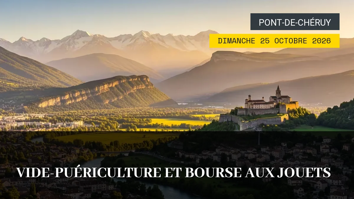 Affiche de l'événement : Vide-Puériculture et Bourse aux Jouets – Dimanche 25 Octobre 2026