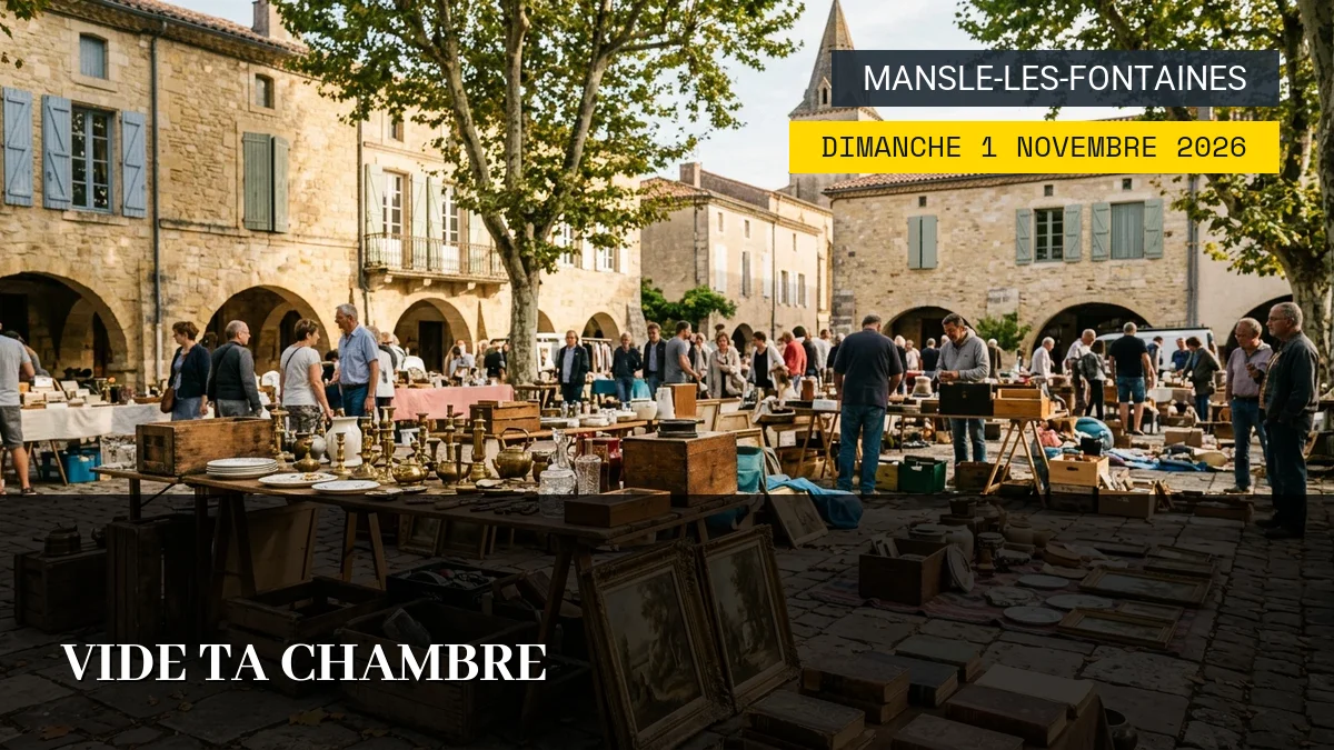 Affiche de l'événement : Vide Ta Chambre – Dimanche 1 Novembre 2026