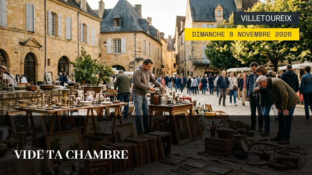 Affiche de l'événement : Vide Ta Chambre – Dimanche 8 Novembre 2026
