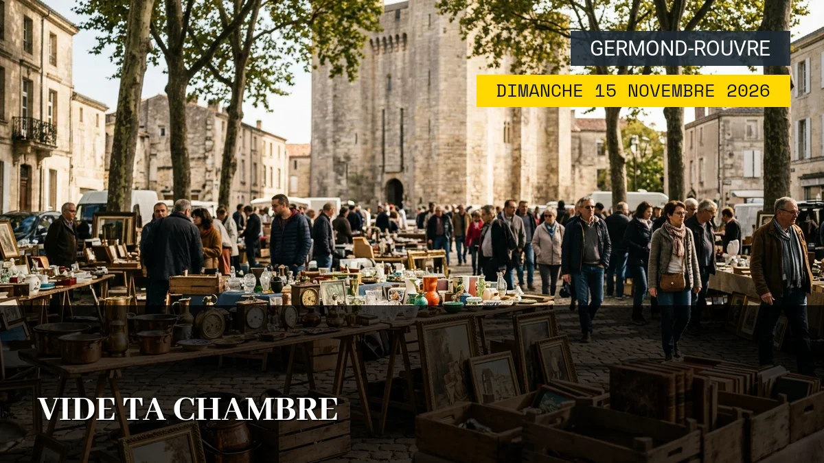 Affiche de l'événement : Vide Ta Chambre – Dimanche 15 Novembre 2026