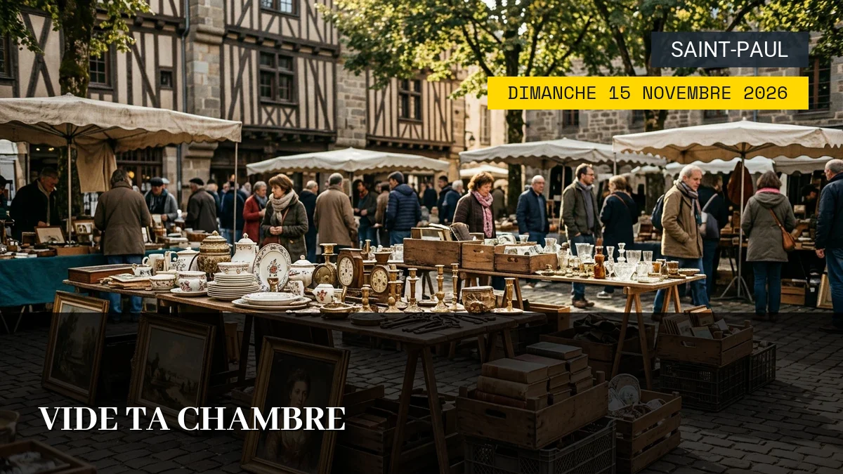 Affiche de l'événement : Vide ta Chambre – Dimanche 15 Novembre 2026