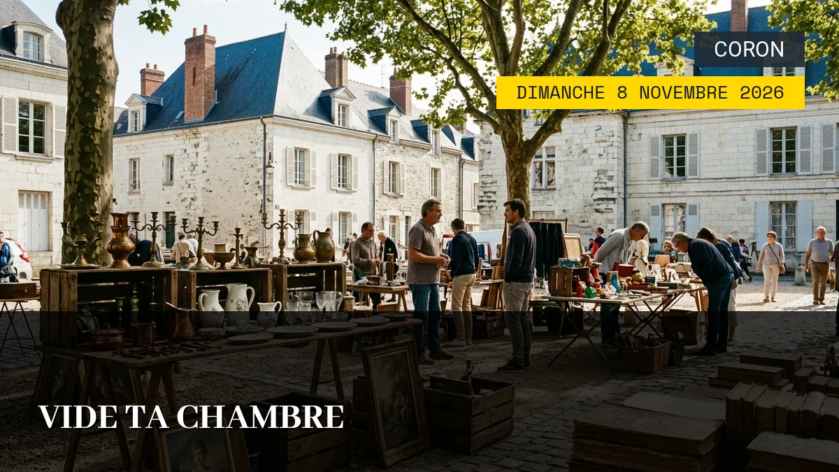 Affiche de l'événement : Vide Ta Chambre – Dimanche 8 Novembre 2026