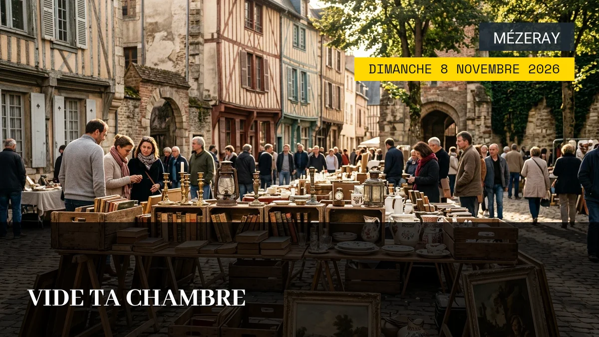 Affiche de l'événement : Vide Ta Chambre – Dimanche 8 Novembre 2026