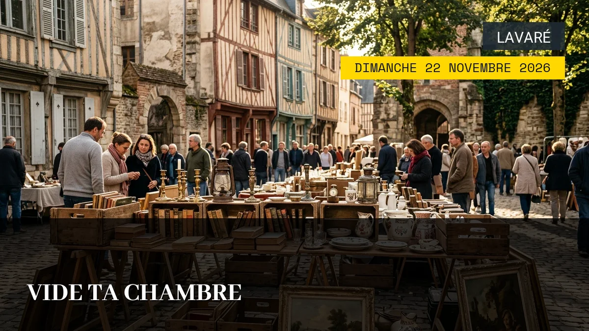 Affiche de l'événement : Vide Ta Chambre – Dimanche 22 Novembre 2026