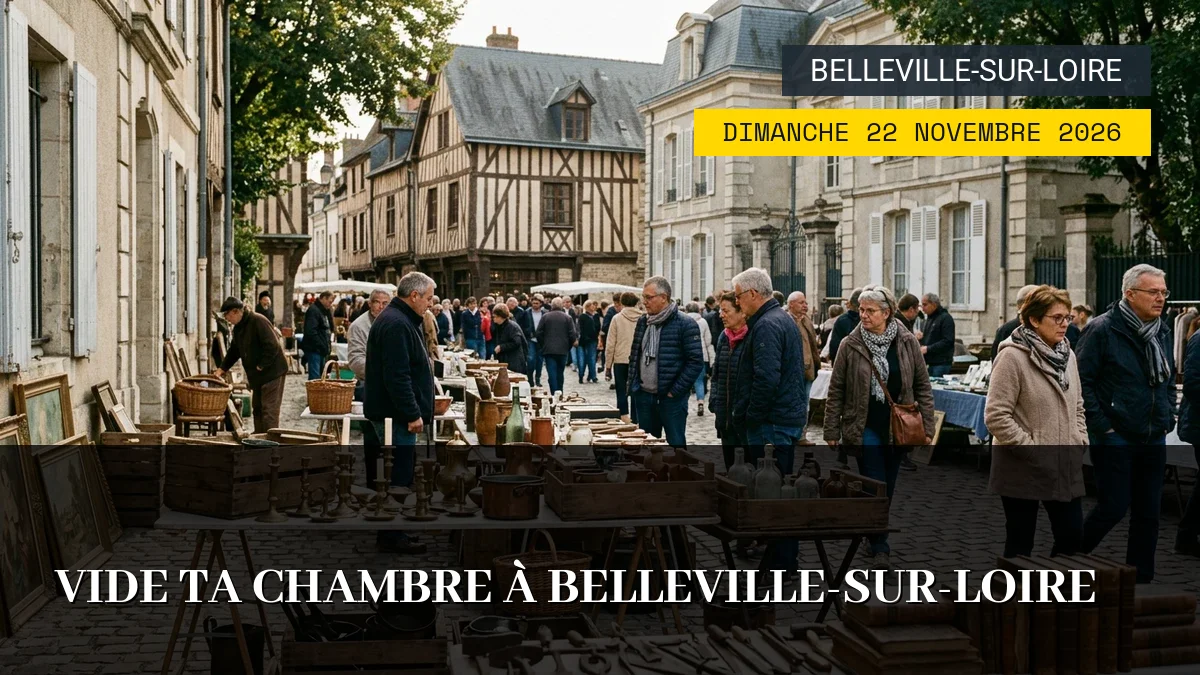 Affiche de l'événement : Vide Ta Chambre à Belleville-sur-Loire – Dimanche 22 Novembre 2026