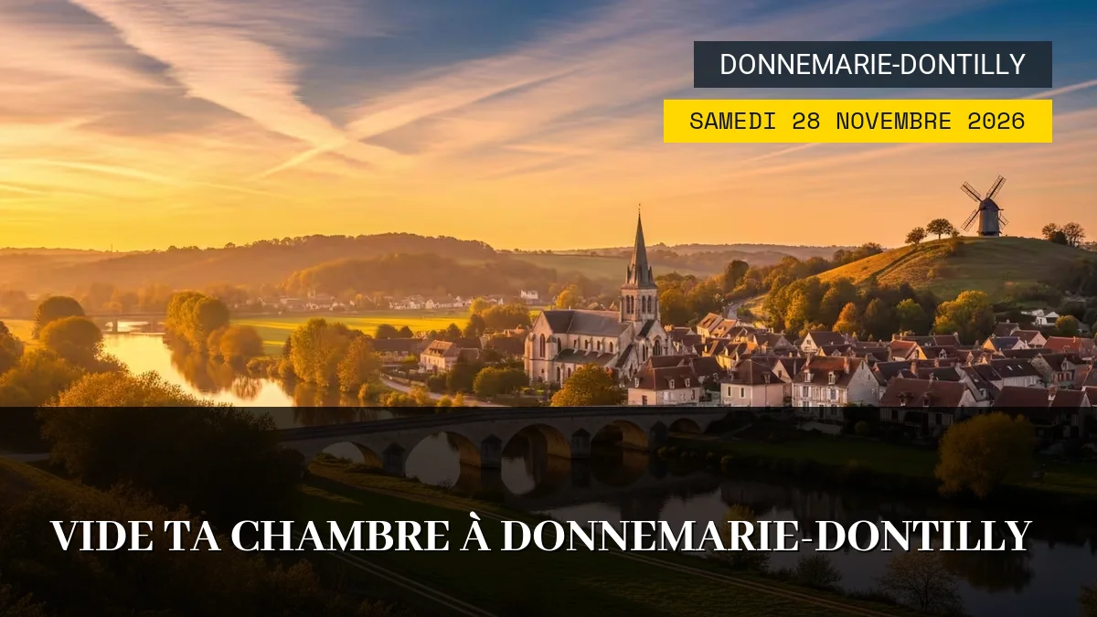 Affiche de l'événement : Vide Ta Chambre à Donnemarie-Dontilly – Samedi 28 Novembre 2026