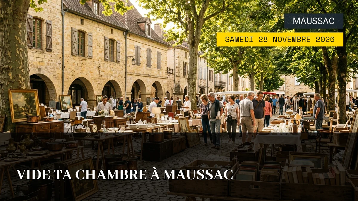 Affiche de l'événement : Vide ta chambre à Maussac – Samedi 28 Novembre 2026