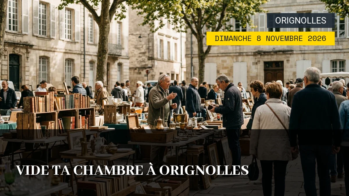 Affiche de l'événement : Vide Ta Chambre à Orignolles – Dimanche 8 Novembre 2026