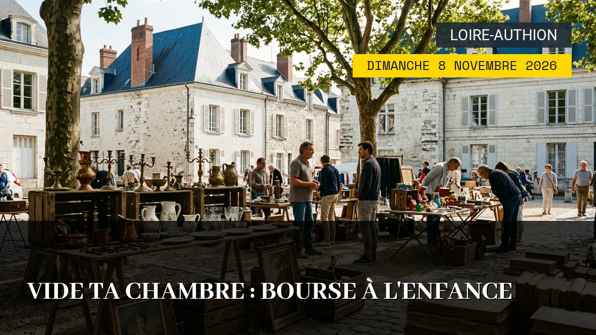 Affiche de l'événement : Vide Ta Chambre : Bourse à l&rsquo;Enfance – Dimanche 8 Novembre 2026
