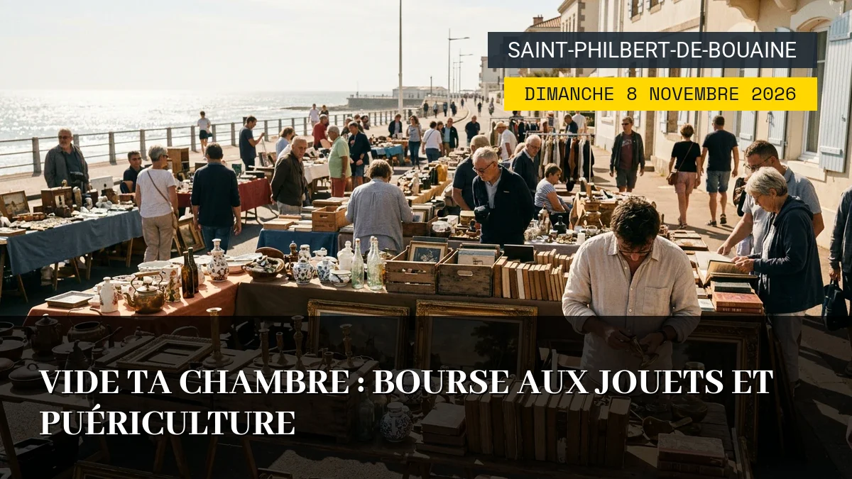 Affiche de l'événement : Vide ta chambre : Bourse aux Jouets et Puériculture – Dimanche 8 Novembre 2026