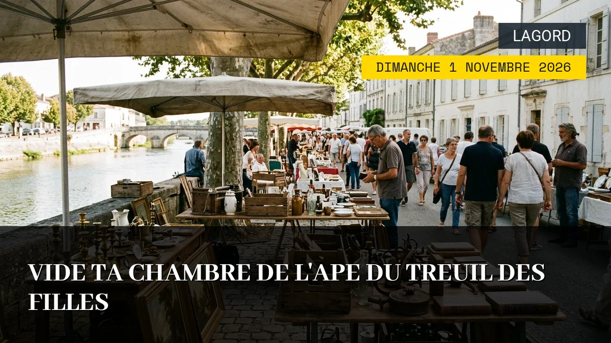 Affiche de l'événement : Vide Ta Chambre de l&rsquo;APE du Treuil des Filles – Dimanche 1 Novembre 2026