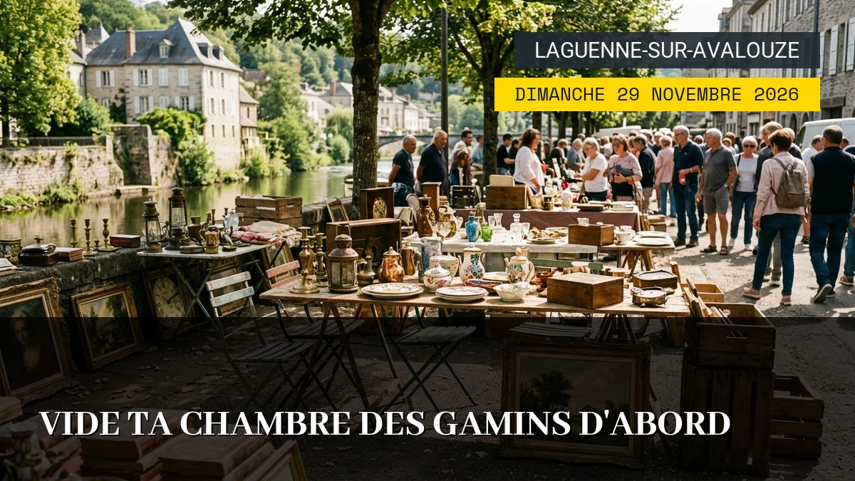 Affiche de l'événement : Vide Ta Chambre des Gamins d&rsquo;Abord – Dimanche 29 Novembre 2026