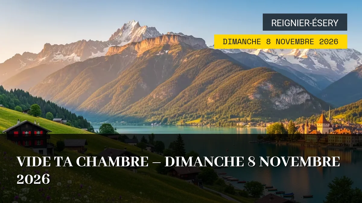 Affiche de l'événement : Vide Ta Chambre – Dimanche 8 Novembre 2026