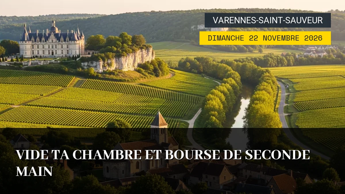 Affiche de l'événement : Vide Ta Chambre et Bourse de Seconde Main – Dimanche 22 Novembre 2026