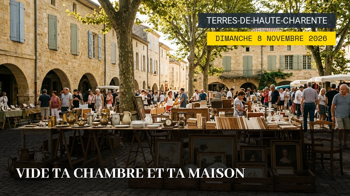 Affiche de l'événement : Vide ta Chambre et ta Maison – Dimanche 8 Novembre 2026