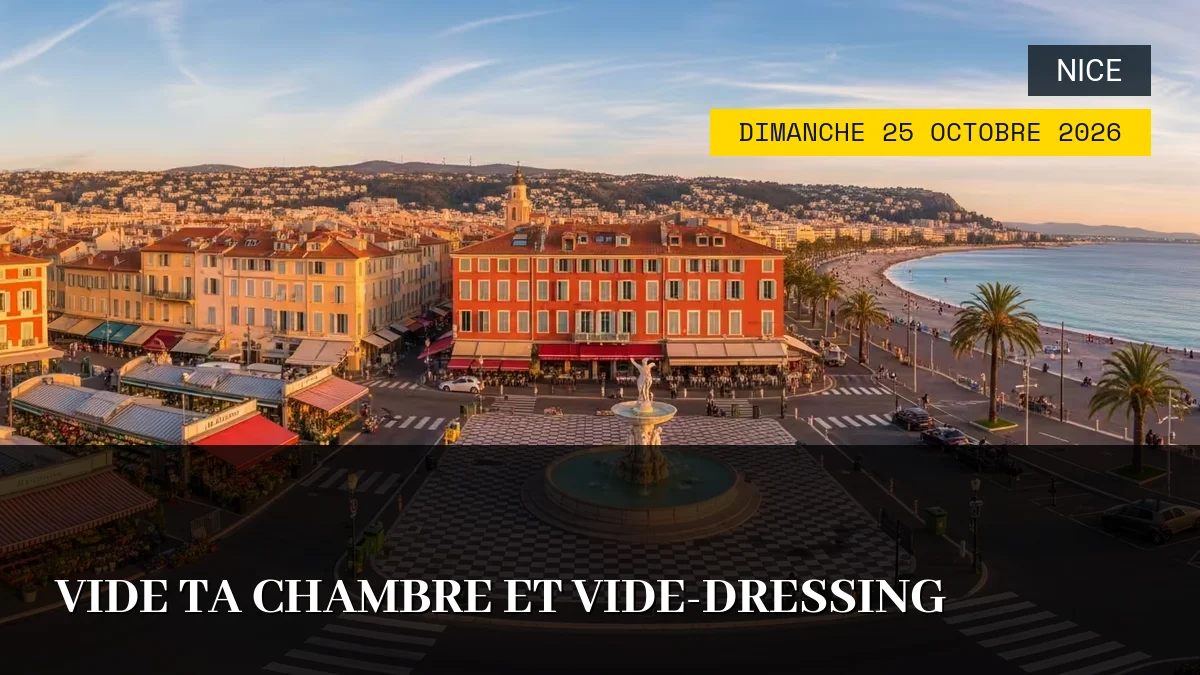 Affiche de l'événement : Vide ta Chambre et Vide-Dressing – Dimanche 25 Octobre 2026