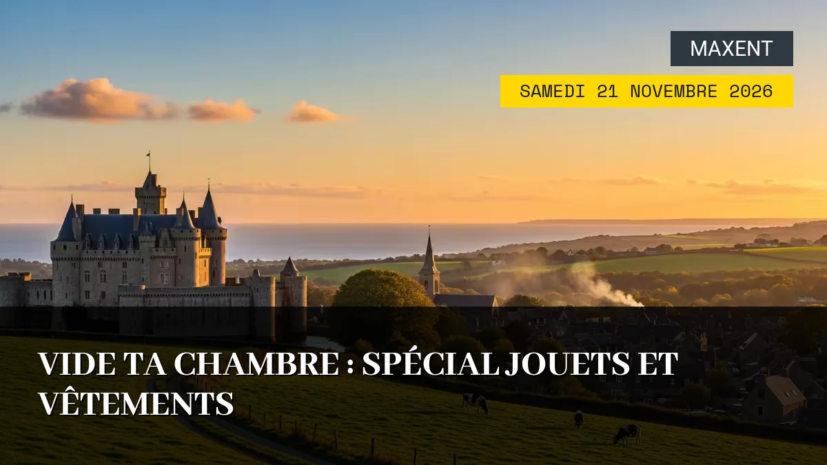 Affiche de l'événement : Vide ta chambre : Spécial Jouets et Vêtements – Samedi 21 Novembre 2026