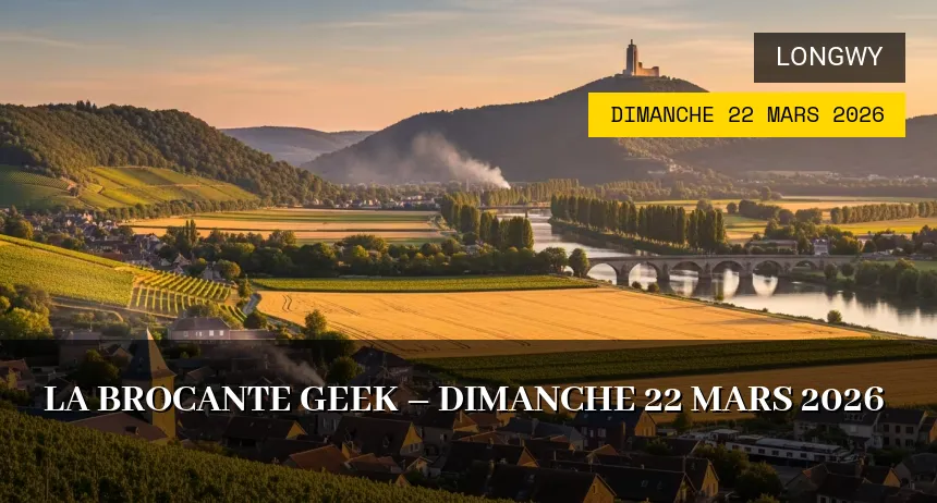 Affiche de l'événement : La brocante geek – Dimanche 22 Mars 2026