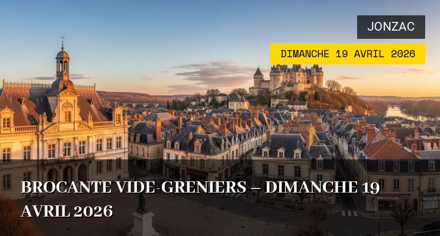 Affiche de l'événement : Brocante Vide-greniers – Dimanche 19 Avril 2026