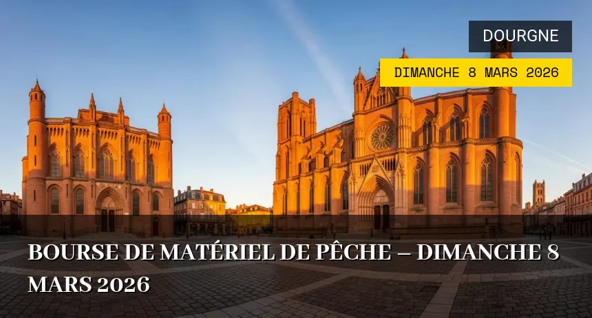 Affiche de l'événement : Bourse de Matériel de Pêche – Dimanche 8 Mars 2026