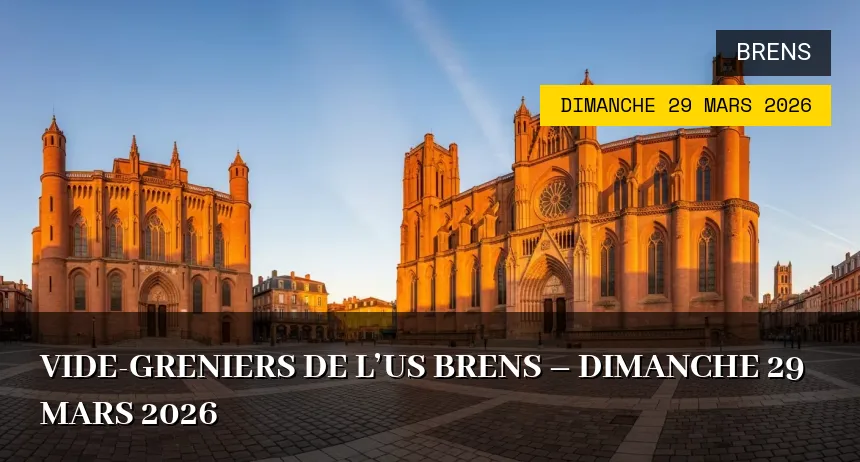 Affiche de l'événement : Vide-greniers de l&rsquo;US Brens – Dimanche 29 Mars 2026