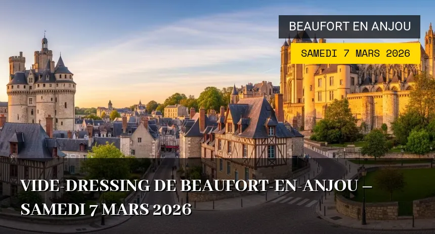 Affiche de l'événement : Vide-dressing de Beaufort-en-Anjou – Samedi 7 Mars 2026