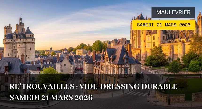 Affiche de l'événement : Re&rsquo;trouvailles : Vide-dressing durable – Samedi 21 Mars 2026