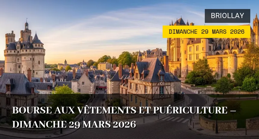 Affiche de l'événement : Bourse aux vêtements et puériculture – Dimanche 29 Mars 2026