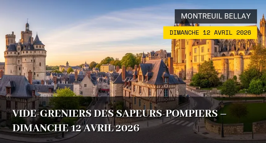 Affiche de l'événement : Vide-greniers des Sapeurs-Pompiers – Dimanche 12 Avril 2026