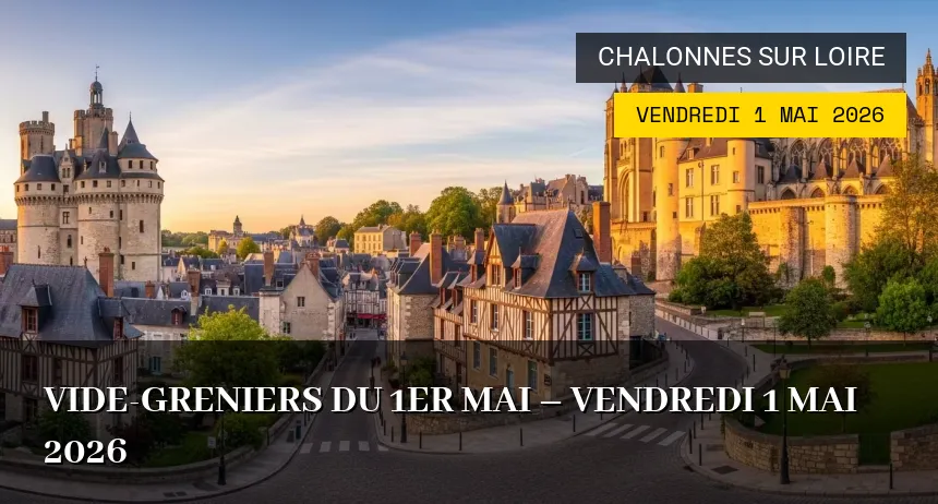 Affiche de l'événement : Vide-greniers du 1er Mai – Vendredi 1 Mai 2026