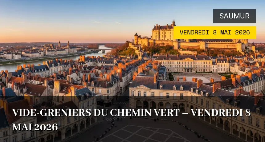 Affiche de l'événement : Vide-greniers du Chemin Vert – Vendredi 8 Mai 2026