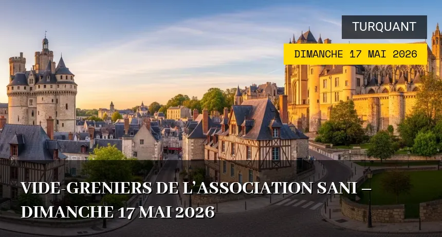 Affiche de l'événement : Vide-greniers de l&rsquo;Association Sani – Dimanche 17 Mai 2026