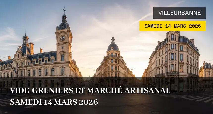 Affiche de l'événement : Vide-greniers et Marché Artisanal – Samedi 14 Mars 2026