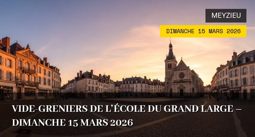 Affiche de l'événement : Vide-greniers de l&rsquo;École du Grand Large – Dimanche 15 Mars 2026
