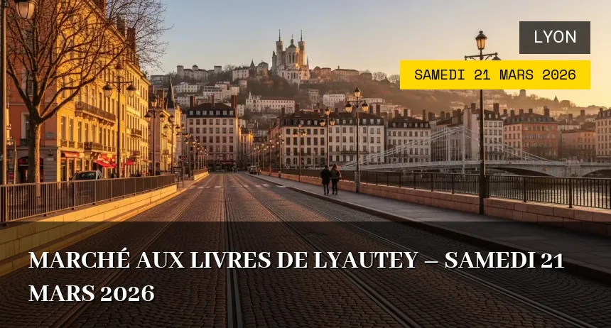 Affiche de l'événement : Marché aux livres de Lyautey – Samedi 21 Mars 2026