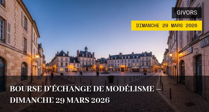 Affiche de l'événement : Bourse d&rsquo;échange de Modélisme – Dimanche 29 Mars 2026