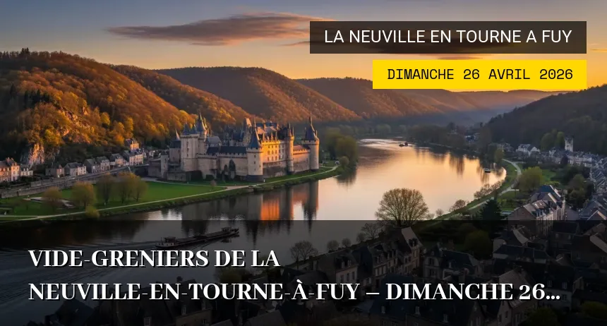 Affiche de l'événement : Vide-greniers de La Neuville-en-Tourne-à-Fuy – Dimanche 26 Avril 2026