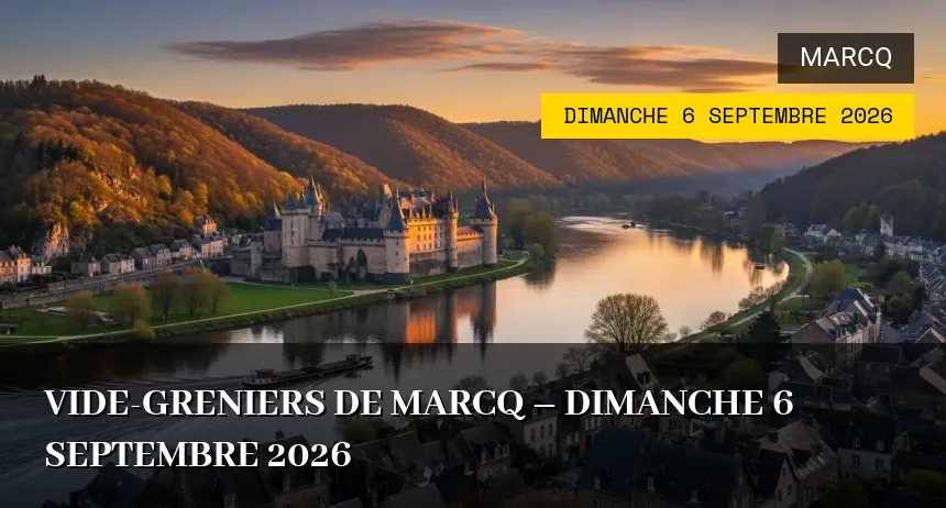Affiche de l'événement : Vide-greniers de Marcq – Dimanche 6 Septembre 2026