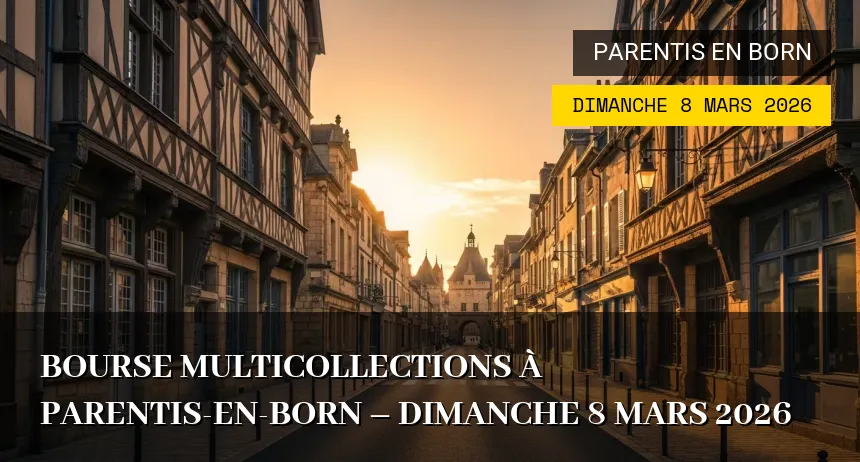 Affiche de l'événement : Bourse Multicollections à Parentis-en-Born – Dimanche 8 Mars 2026