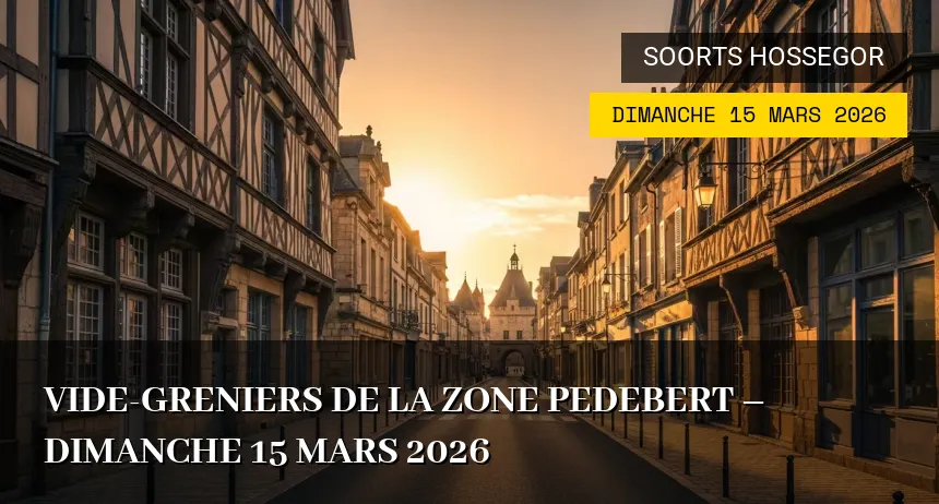 Affiche de l'événement : Vide-greniers de la Zone Pedebert – Dimanche 15 Mars 2026