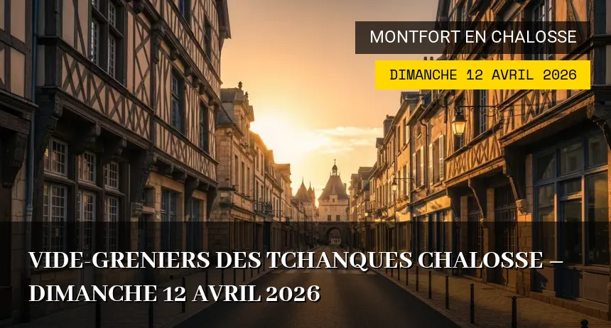 Affiche de l'événement : Vide-greniers des Tchanques Chalosse – Dimanche 12 Avril 2026