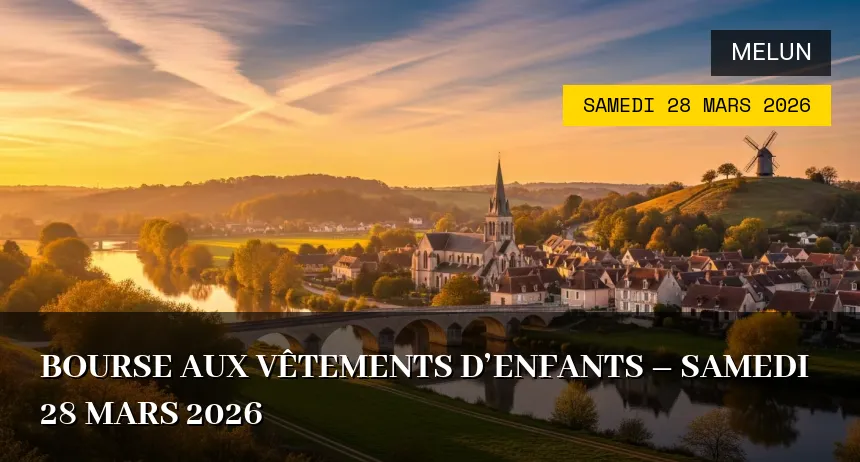 Affiche de l'événement : Bourse aux vêtements d&rsquo;enfants – Samedi 28 Mars 2026