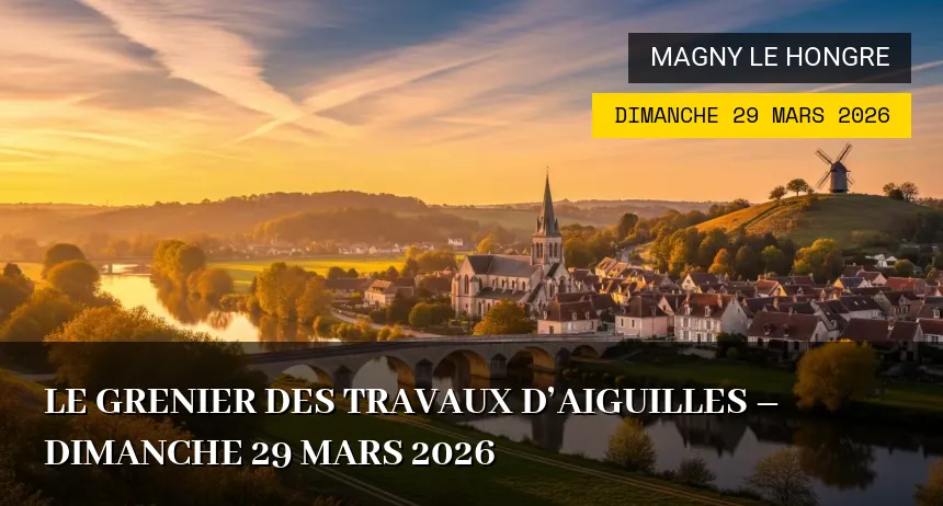 Affiche de l'événement : Le Grenier des Travaux d&rsquo;Aiguilles – Dimanche 29 Mars 2026