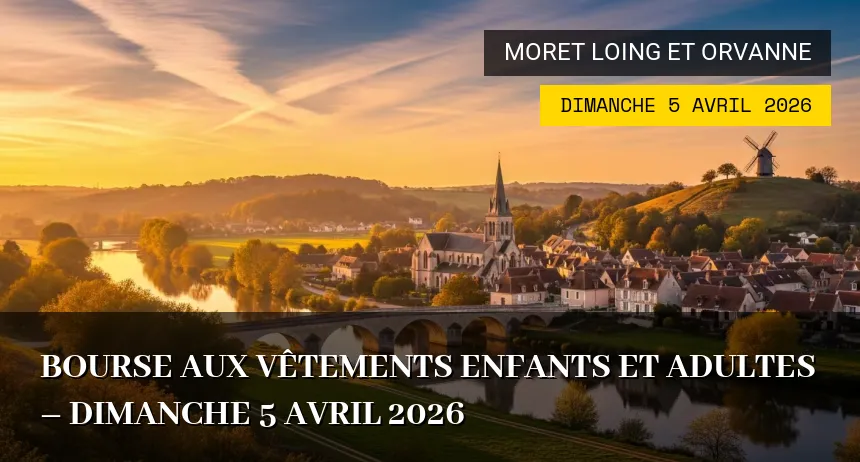 Affiche de l'événement : Bourse aux vêtements enfants et adultes – Dimanche 5 Avril 2026