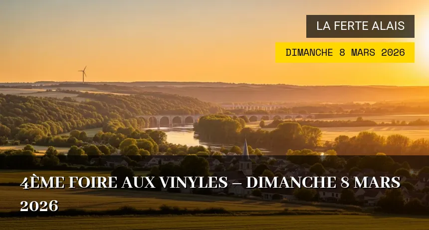 Affiche de l'événement : 4ème Foire aux Vinyles – Dimanche 8 Mars 2026