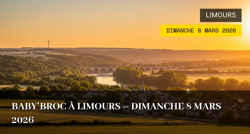 Affiche de l'événement : Baby&rsquo;Broc à Limours – Dimanche 8 Mars 2026