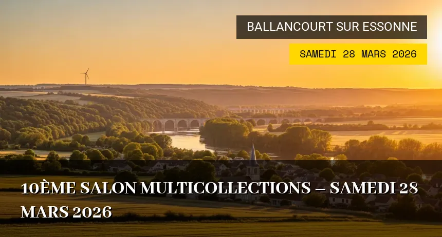 Affiche de l'événement : 10ème Salon Multicollections – Samedi 28 Mars 2026