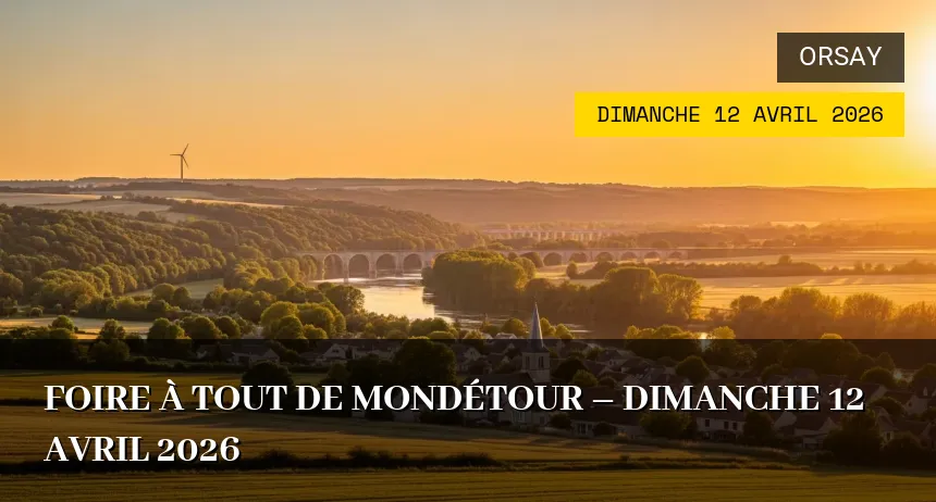 Affiche de l'événement : Foire à tout de Mondétour – Dimanche 12 Avril 2026