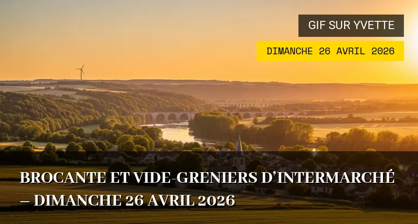 Affiche de l'événement : Brocante et Vide-greniers d&rsquo;Intermarché – Dimanche 26 Avril 2026